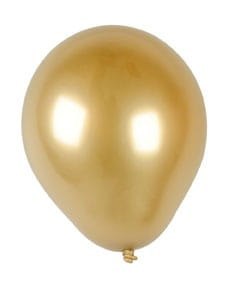 DECORATIVE BALLOON CELEBRATE GOLD CHROME PACK OF 8 PCS. ARPEX KB4406ZLO ARPEX